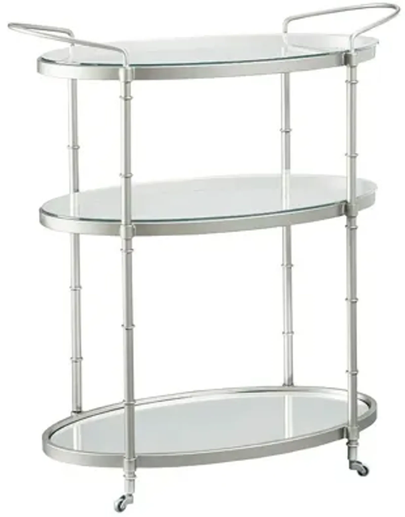 Lauren Bar Cart in Silver by Madison Park Signature