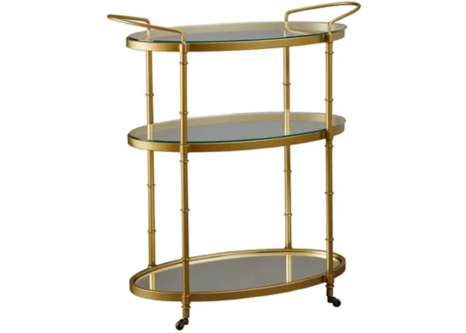 Lauren Bar Cart in Antique Gold by Madison Park Signature