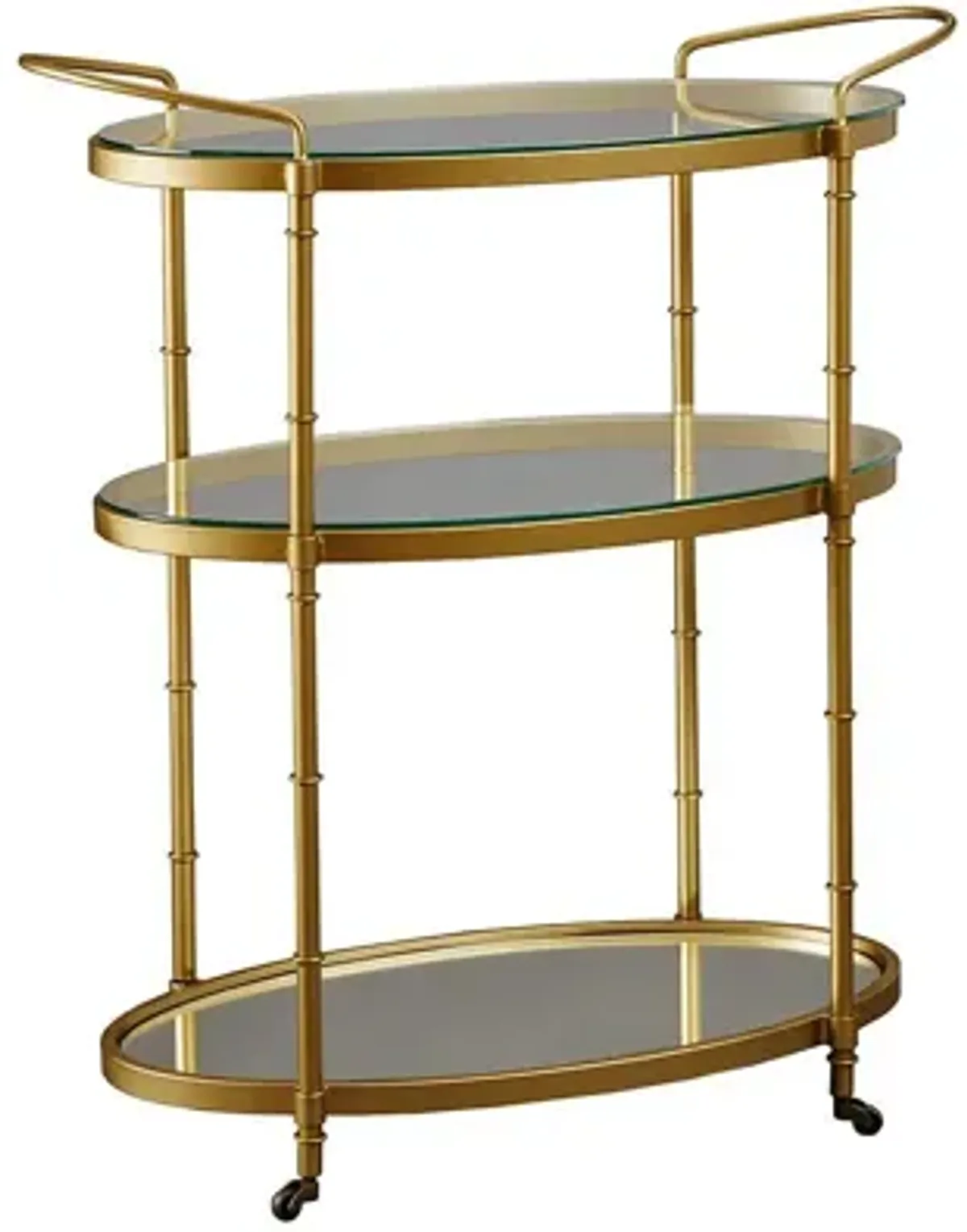 Lauren Bar Cart in Antique Gold by Madison Park Signature