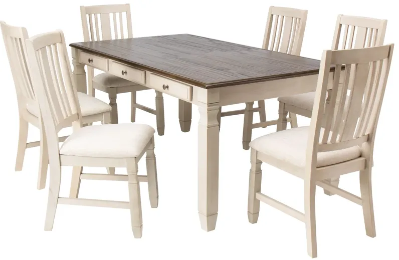 Venus Dining Table + 6 Side Chairs