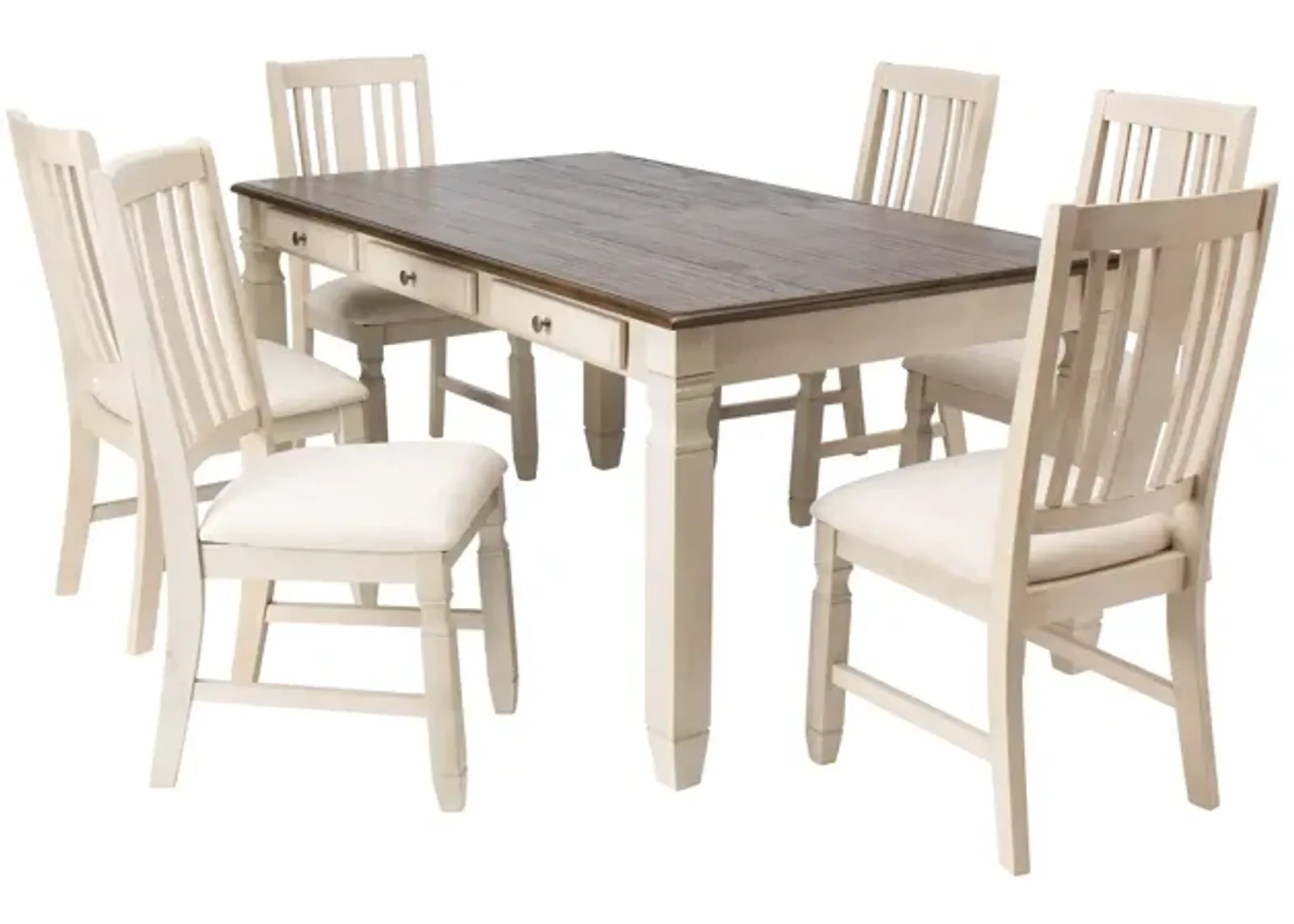 Venus Dining Table + 6 Side Chairs