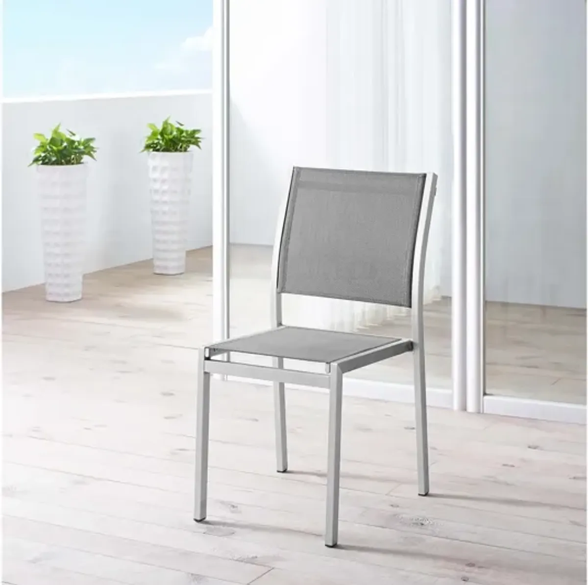 Shore Outdoor Patio Aluminum Dining Side Chair