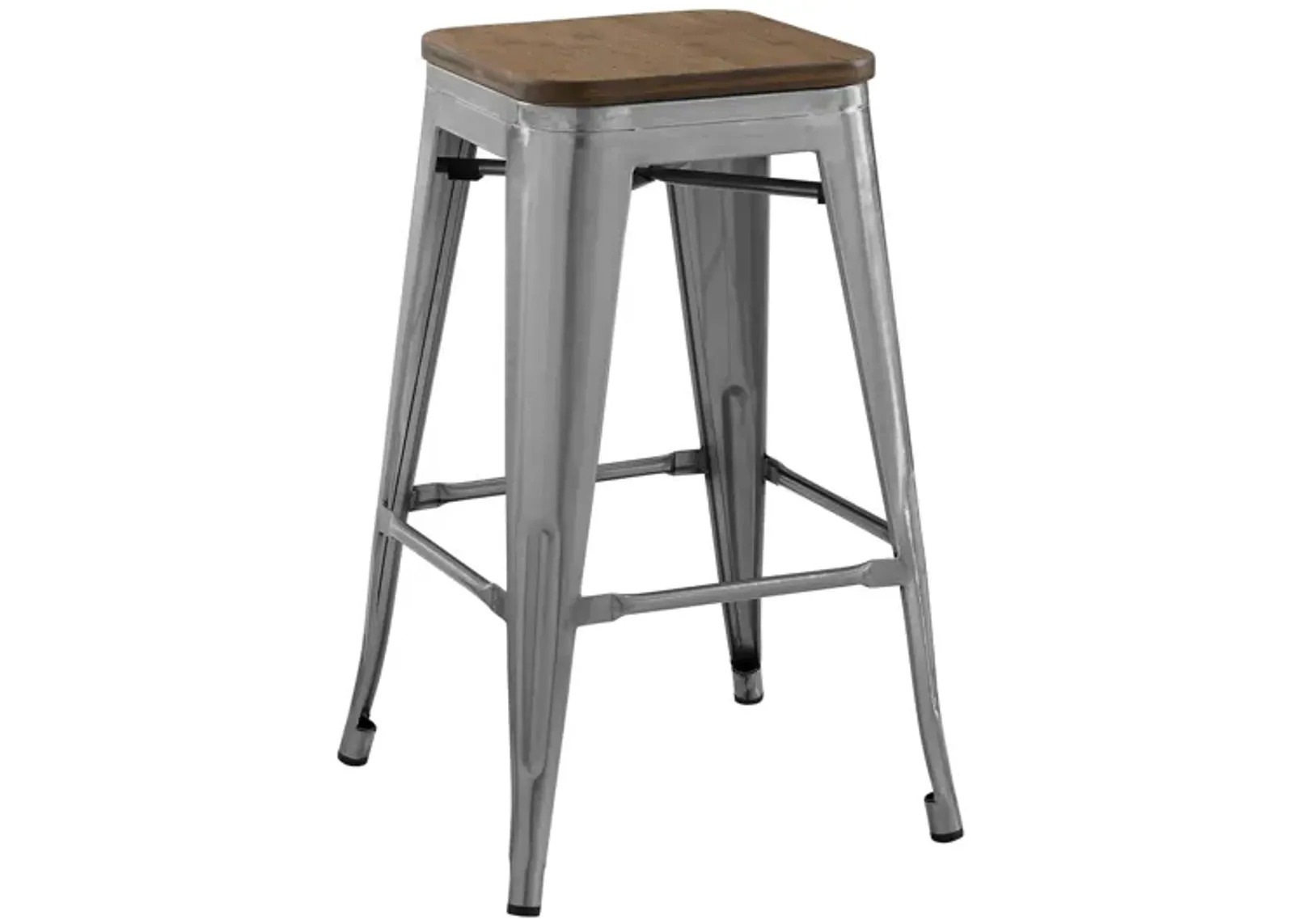 Promenade Steel Metal Counter Stool in Metal