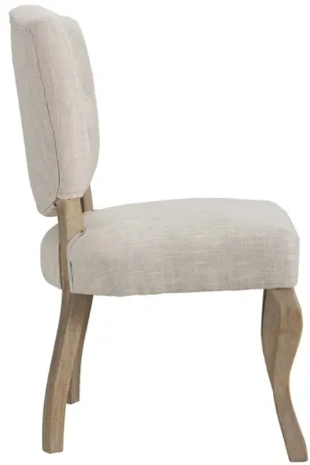Array Vintage French Upholstered Dining Side Chair in Beige