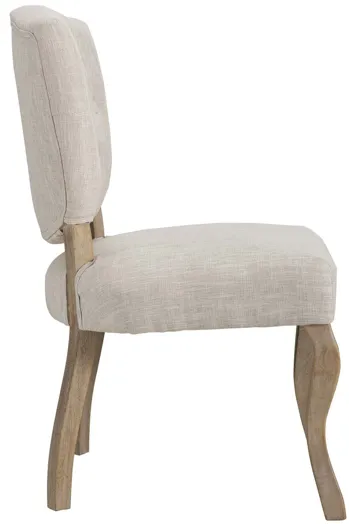 Array Vintage French Upholstered Dining Side Chair in Beige