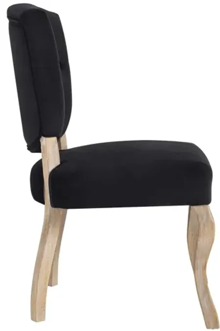 Array Vintage French Dining Side Chair in Black
