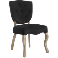 Array Vintage French Dining Side Chair in Black