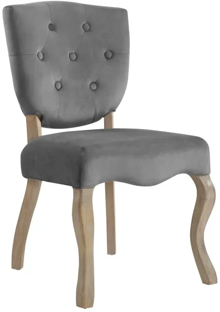 Array Vintage French Dining Side Chair in Grey