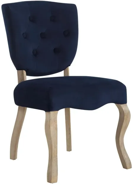 Array Vintage French Dining Side Chair in Navy
