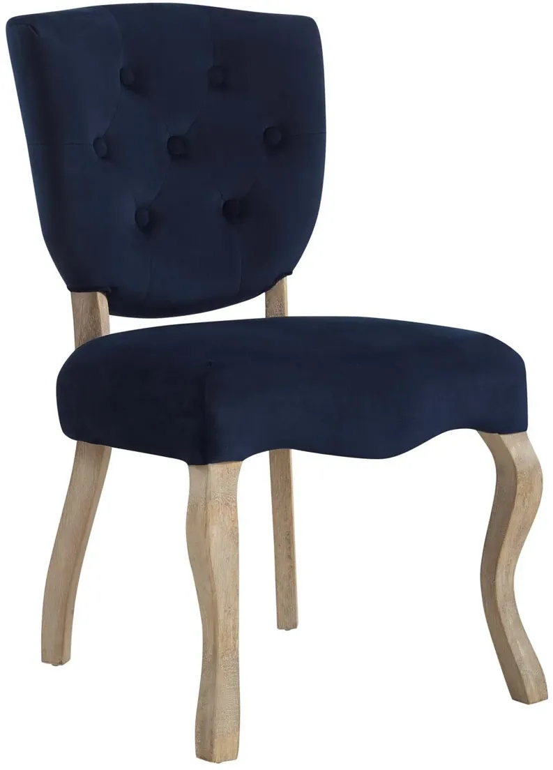 Array Vintage French Dining Side Chair in Navy