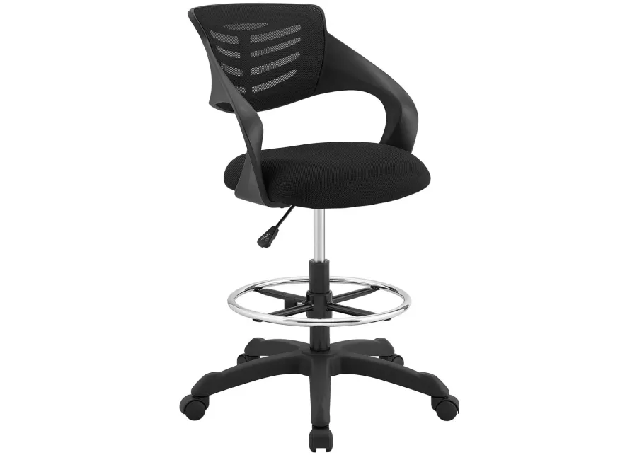 Thrive Mesh Drafting Chair in Black