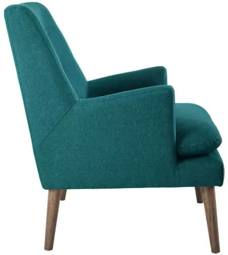 Leisure Upholstered Lounge Chair in Teal