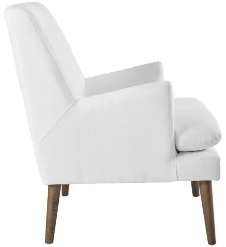 Leisure Upholstered Lounge Chair in White