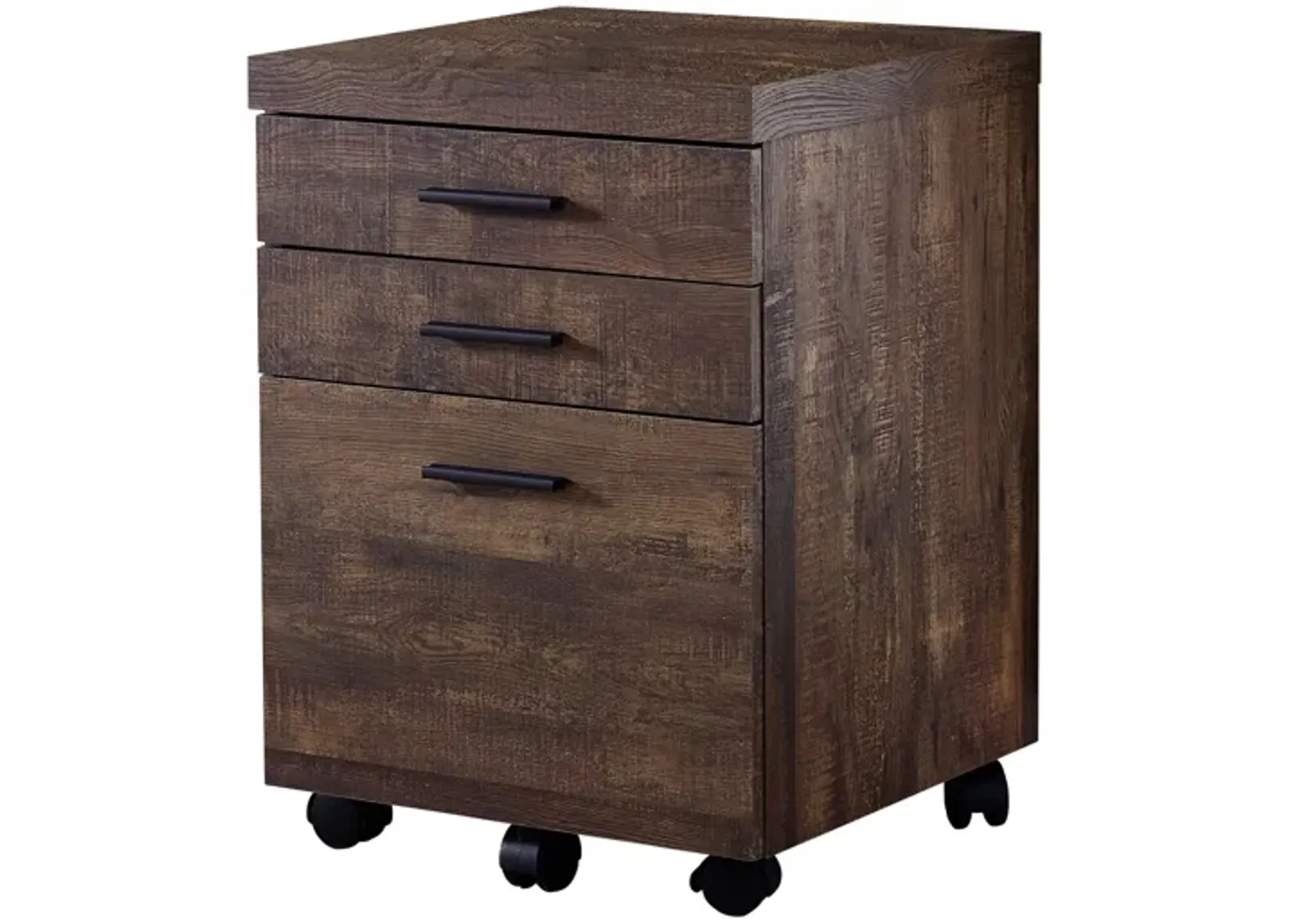 Brown Reclaimed Wood Filing Cabinet