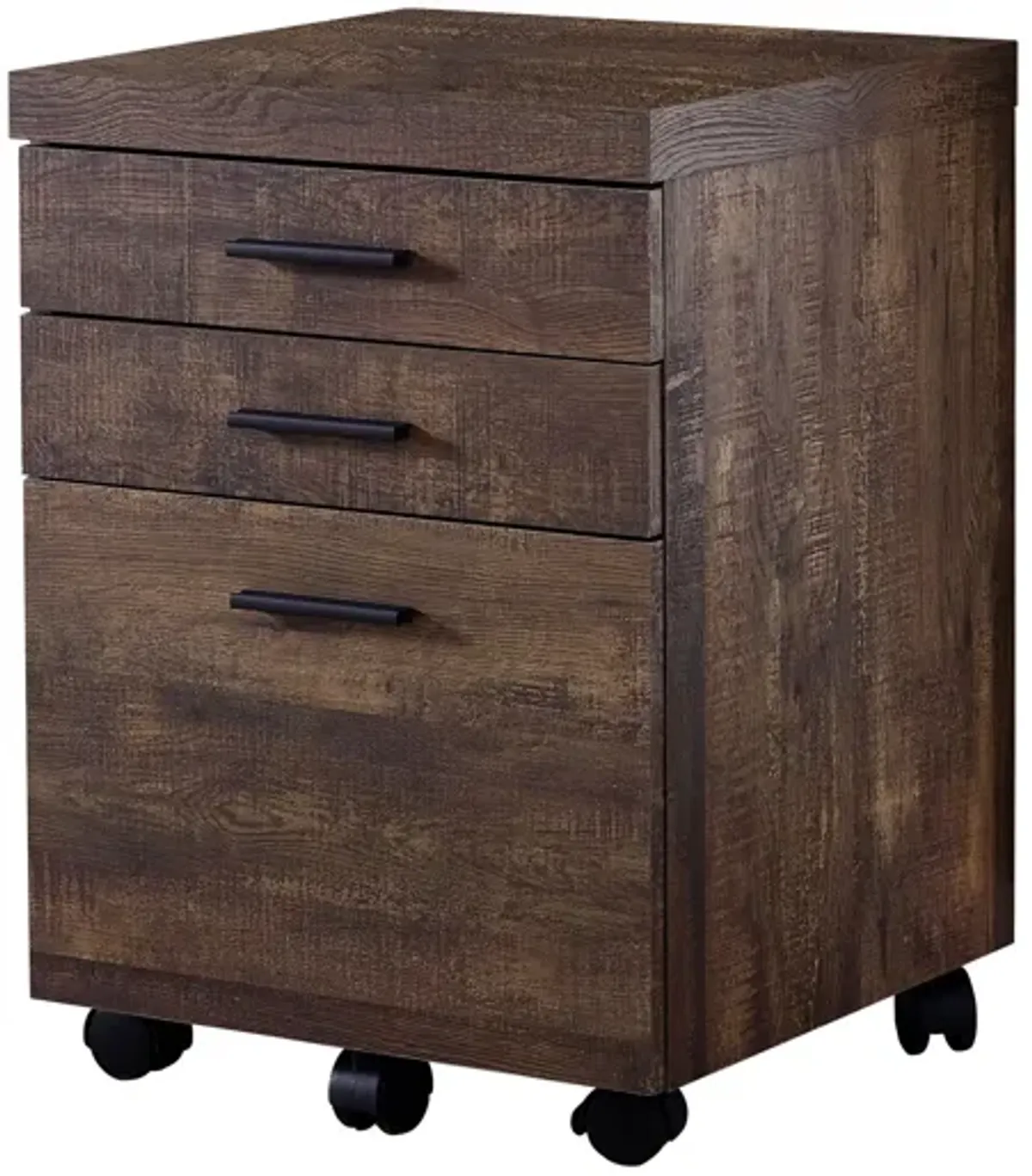 Brown Reclaimed Wood Filing Cabinet