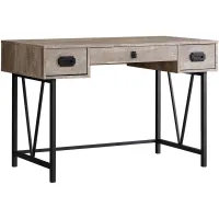 Taupe Reclaimed Wood Computer Desk