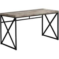 Taupe Reclaimed Wood 48" Computer Desk