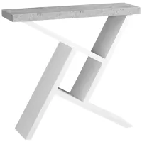 White 36" Hall Console Accent Table