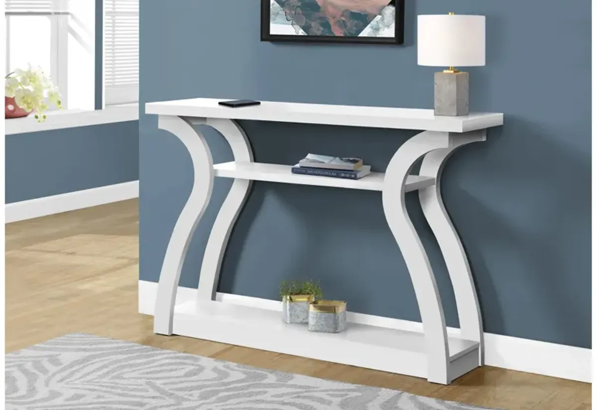 Accent Table - 47"L / White Hall Console