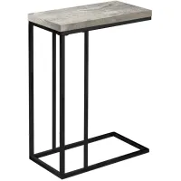 Faux Reclaimed Wood Accent Table in Grey