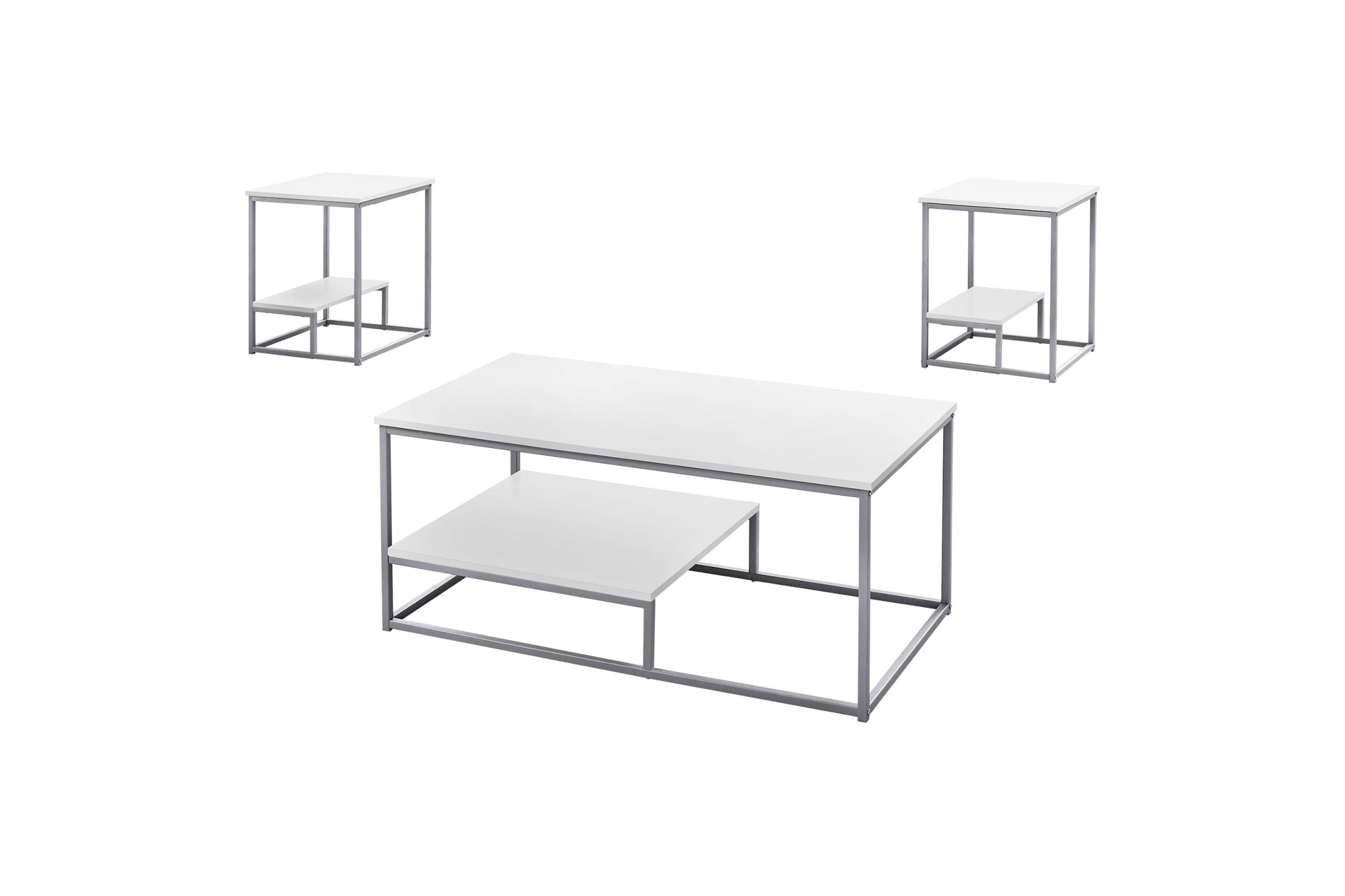 White 3Piece Table Set