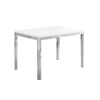 White & Chrome Dining Table