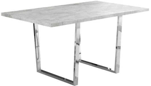 Grey & Chrome Dining Table