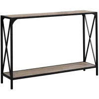 Dark Taupe Hall Console Table