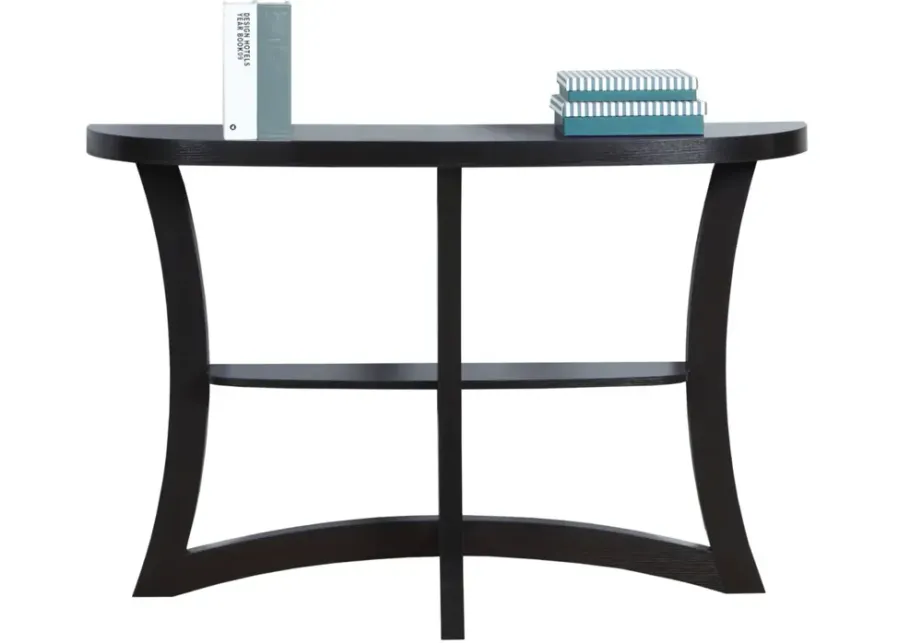 Cappuccino Sleek Hall Console Table