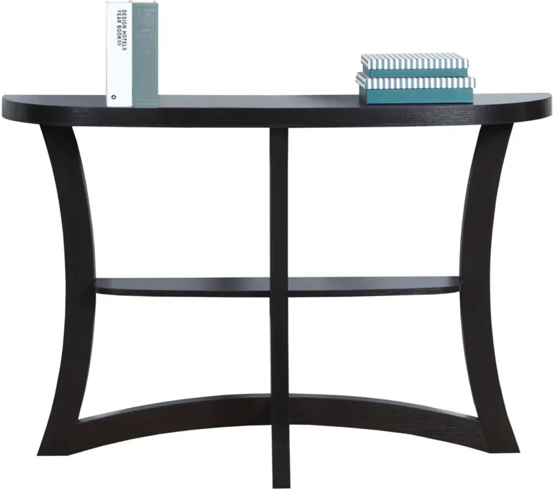 Cappuccino Sleek Hall Console Table