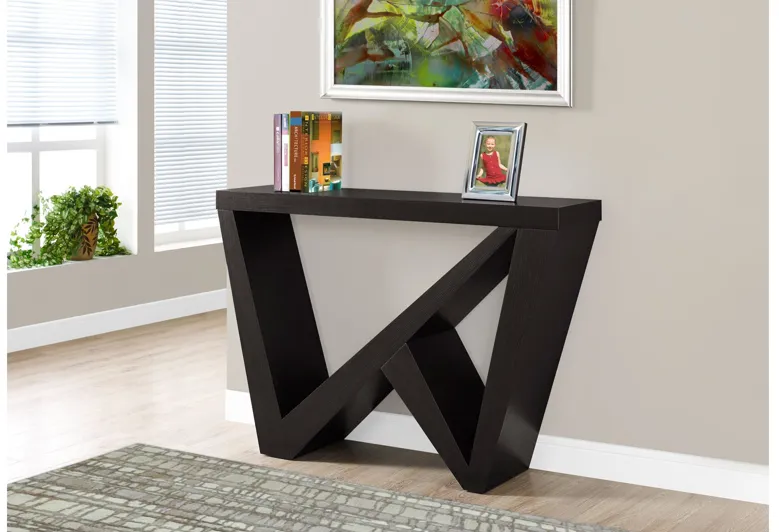 Cappuccino Accent Console Table