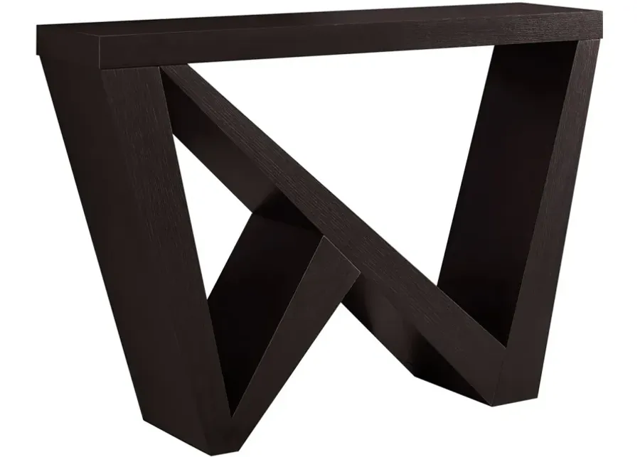 Cappuccino Accent Console Table