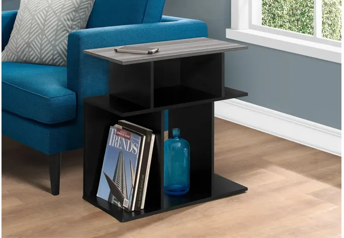 Black and Grey Accent Side Table