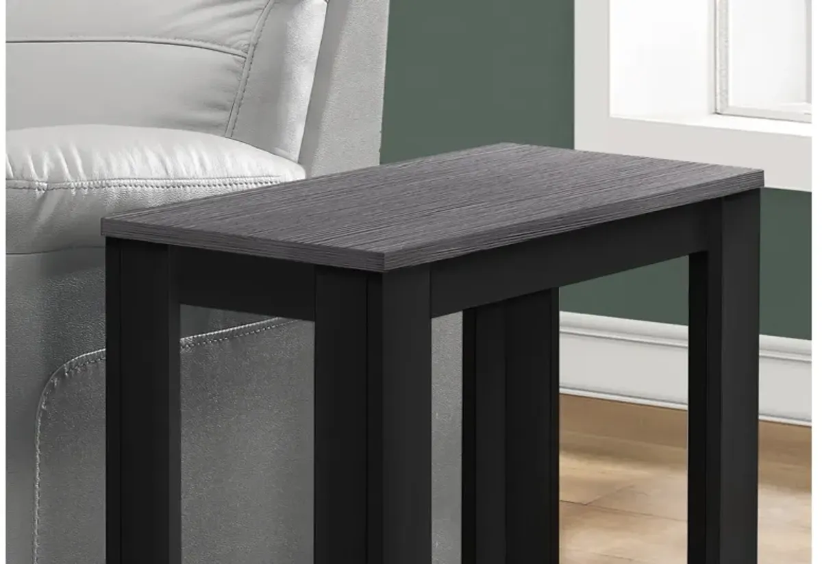 Accent Table - Black / Grey Top