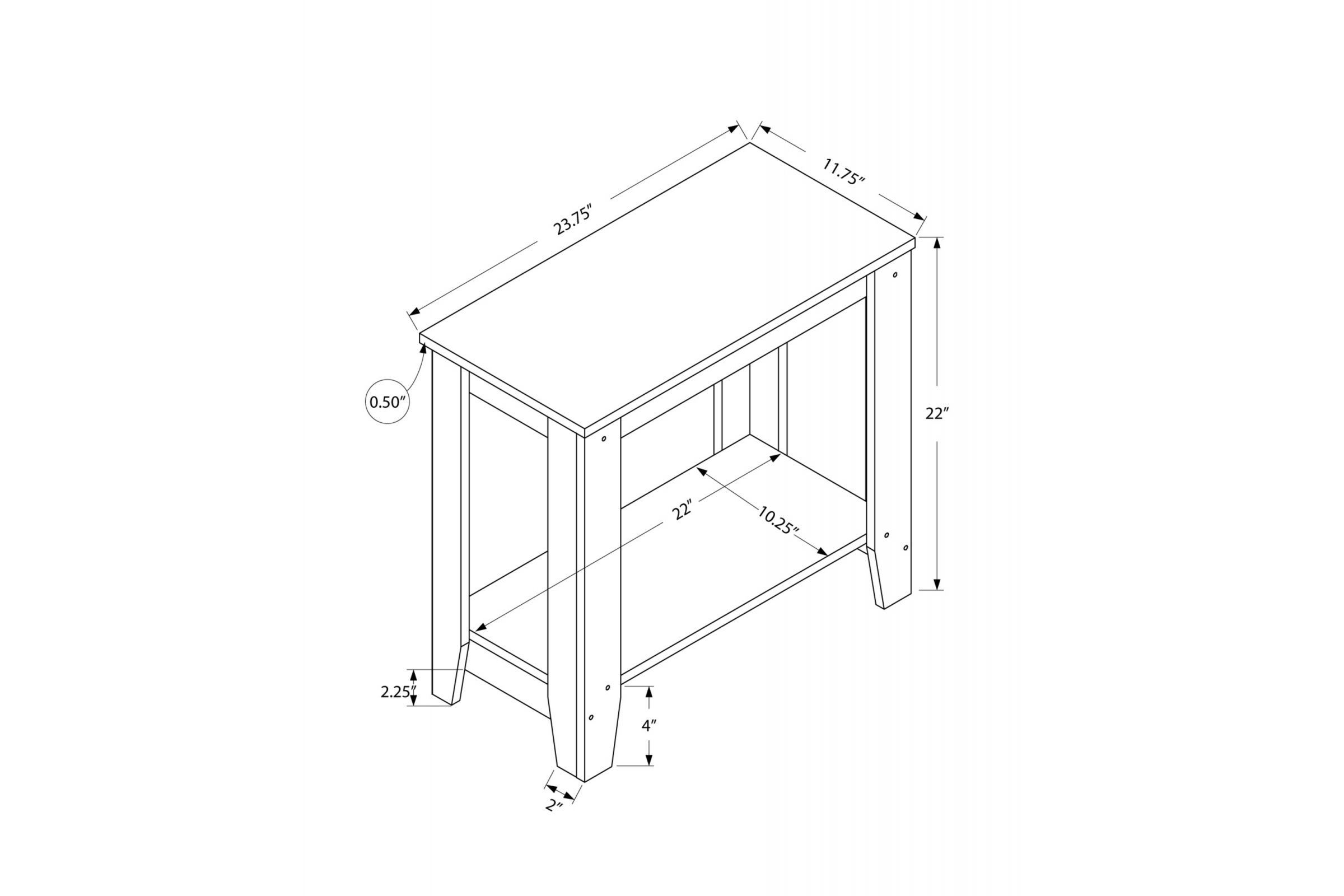 Black and Grey Side Table