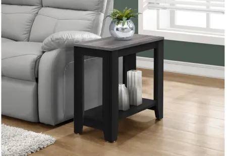 Accent Table - Black / Grey Top