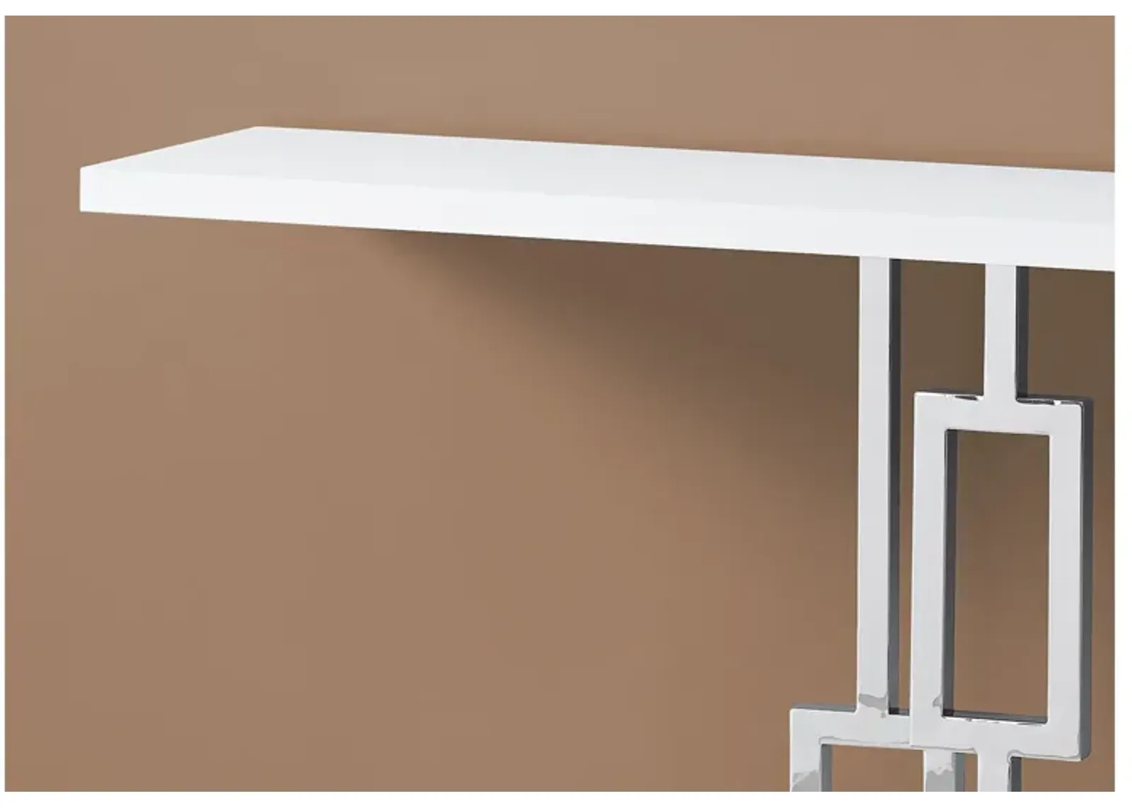 Glossy White Accent Table