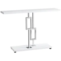 Glossy White Accent Table
