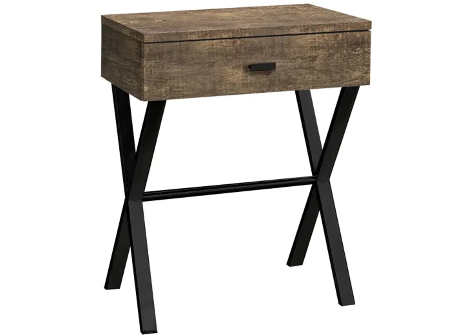 Brown Reclaimed Wood Side Table