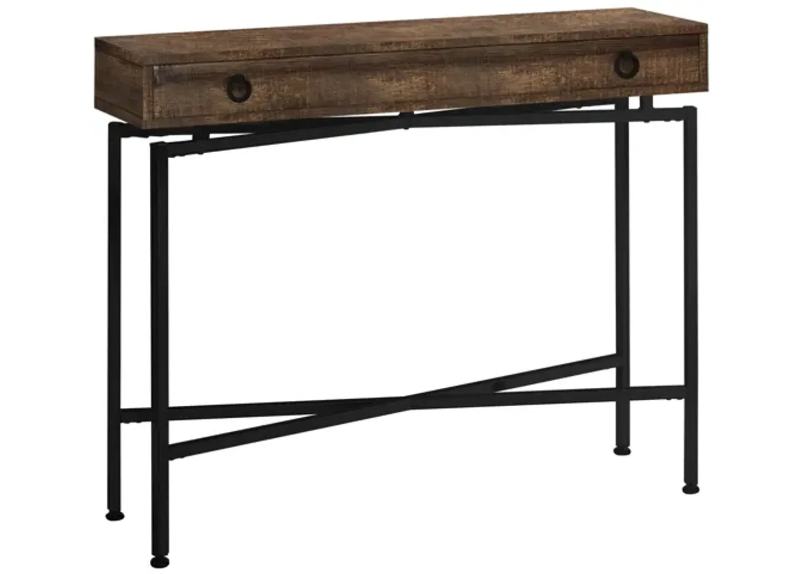 Brown Reclaimed Wood Console Table