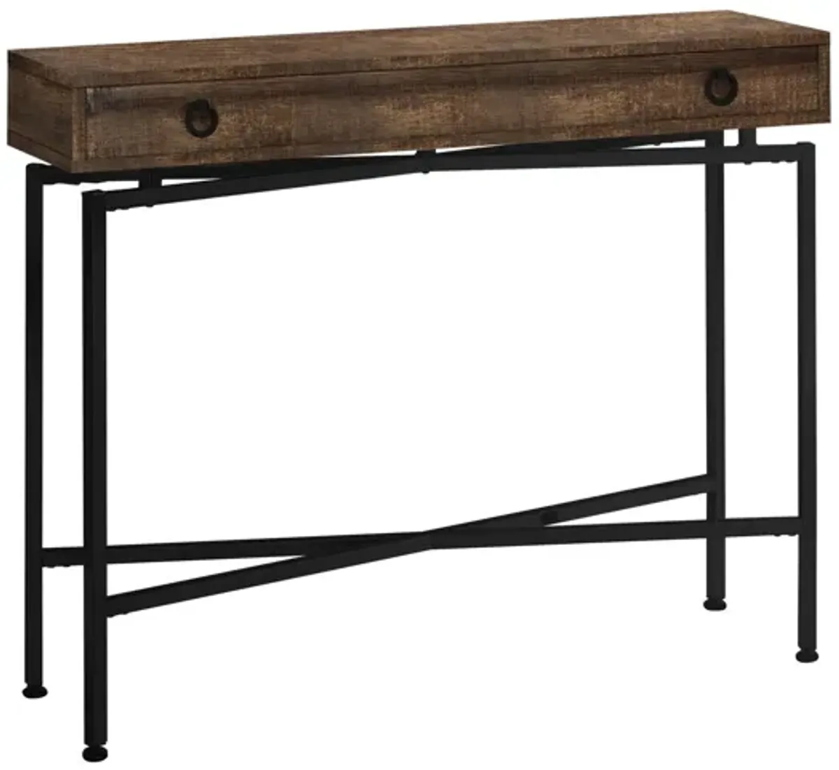 Brown Reclaimed Wood Console Table