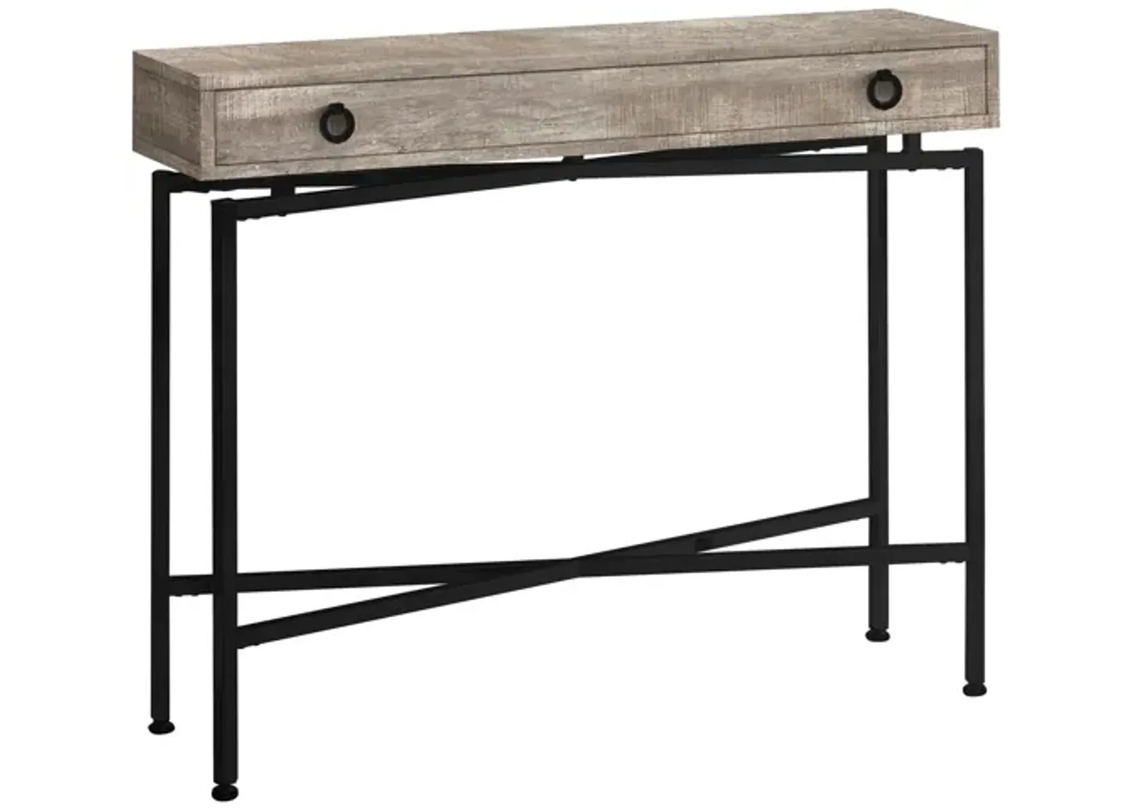 Taupe Reclaimed Wood Console Table