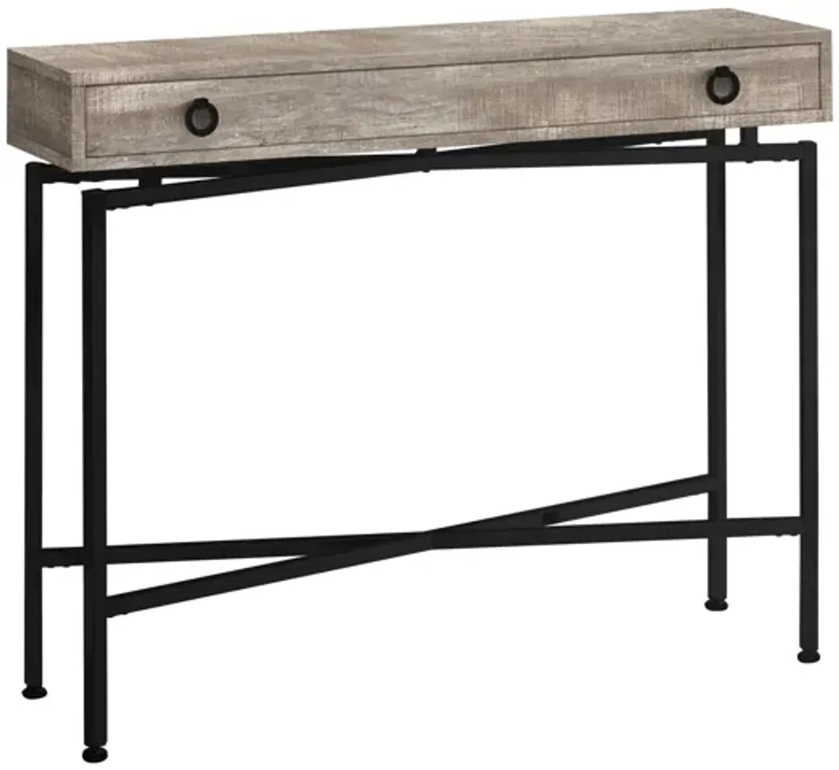 Taupe Reclaimed Wood Console Table