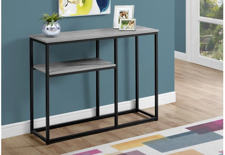 Grey Contemporary Hall Console Table