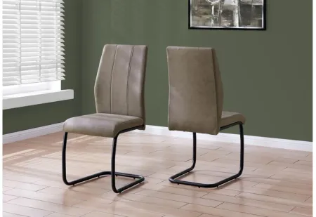 Taupe Dining Chair - Set of 2