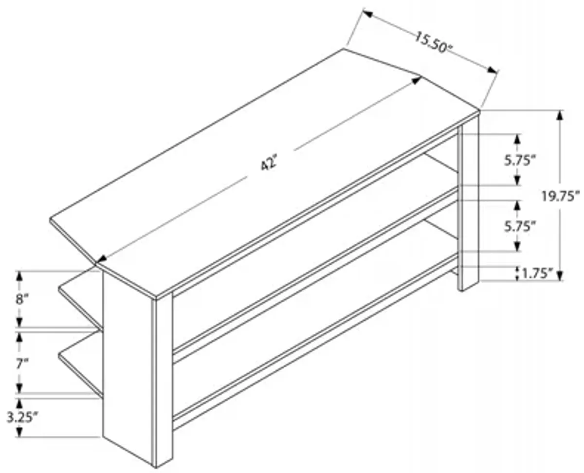 Tv Stand - 42"L / Grey Corner