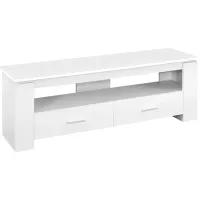 Tv Stand - 48"L / White With 2 Storage Drawers