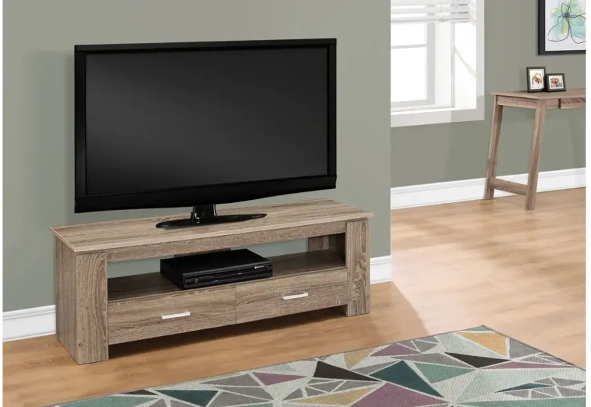 Dark Taupe 48" TV Stand with Storage