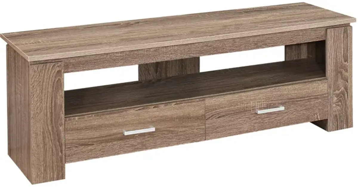 Dark Taupe 48" TV Stand with Storage