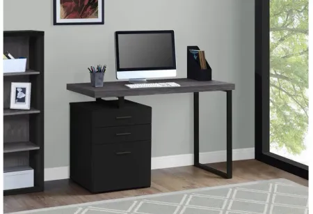 Barron 48" Black and Grey Computer Desk